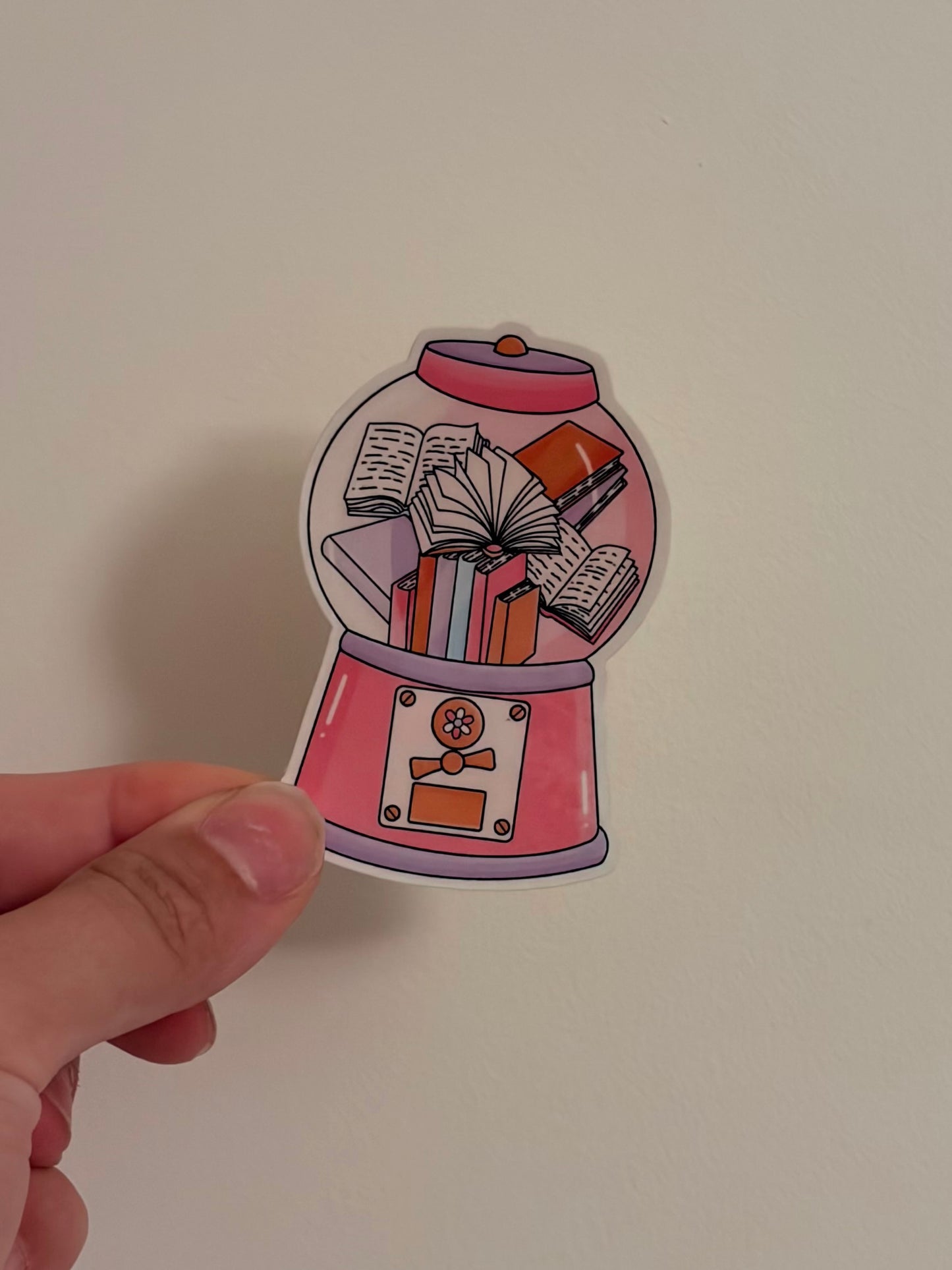Bookish Gumball Machine Sticker