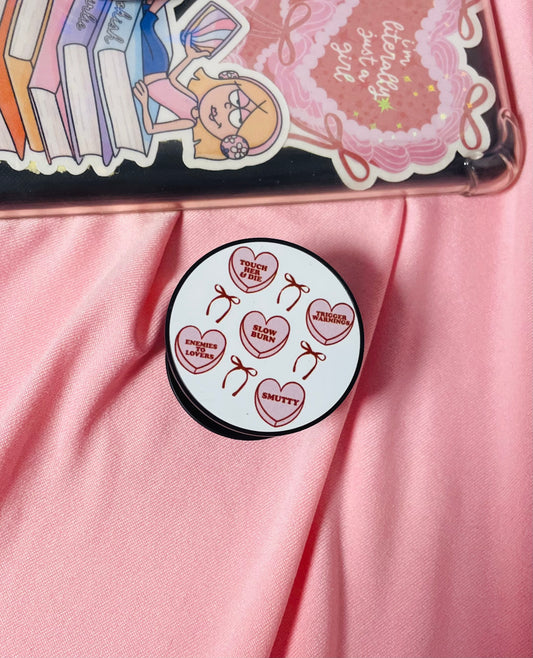 Love heart tropes Kindle Grip