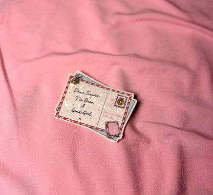 Good girl postcard Sticker