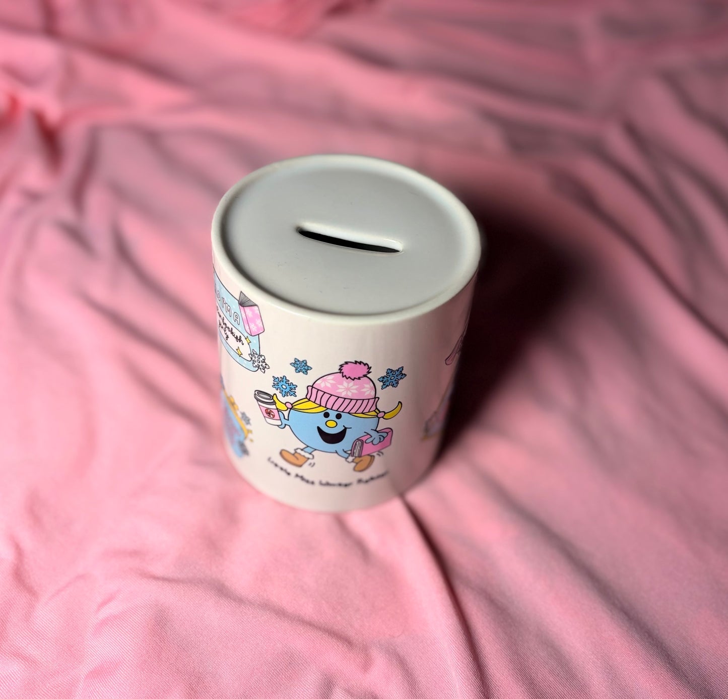 Little miss winter reader money box