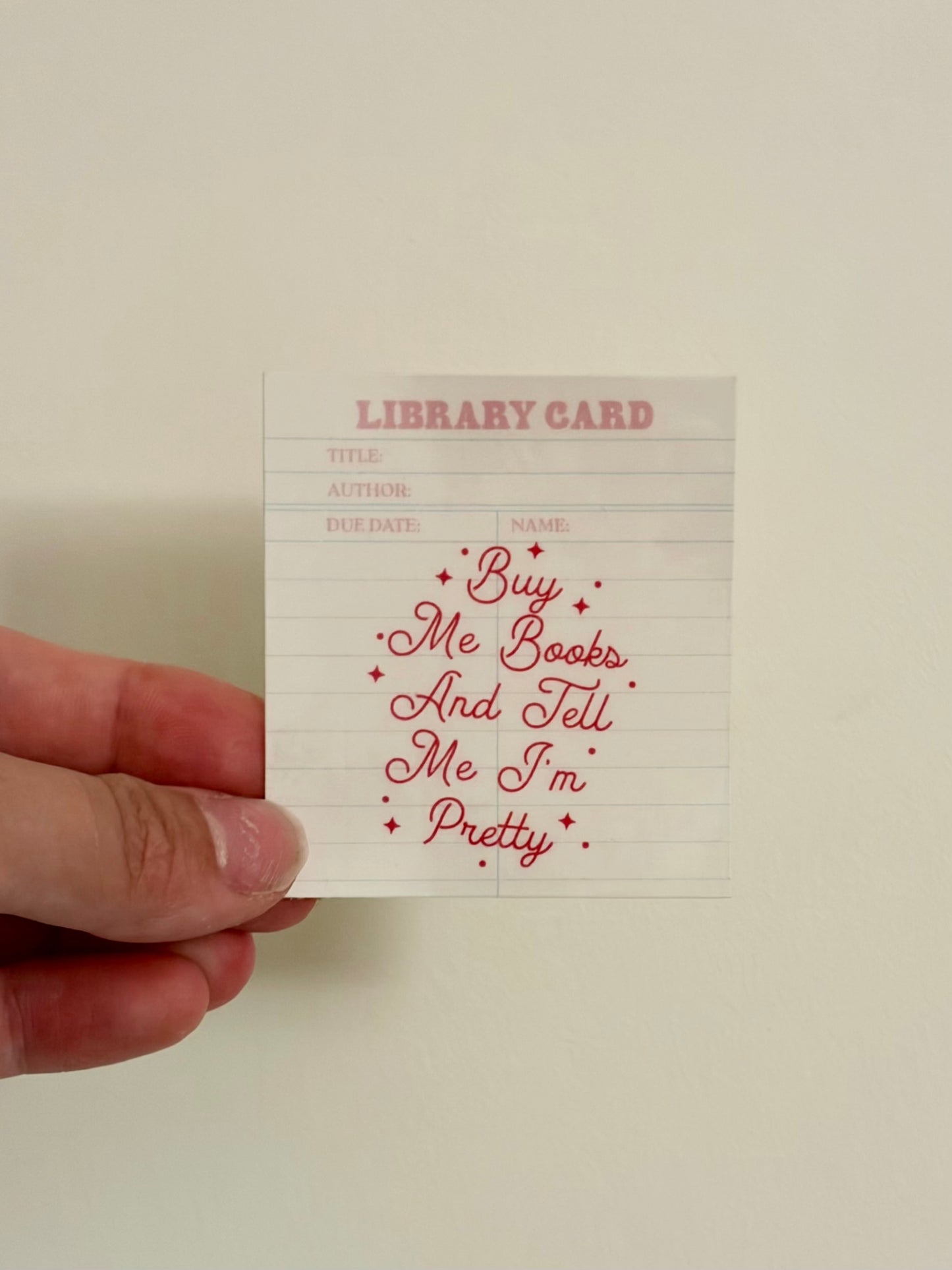 Buy me books sticker
