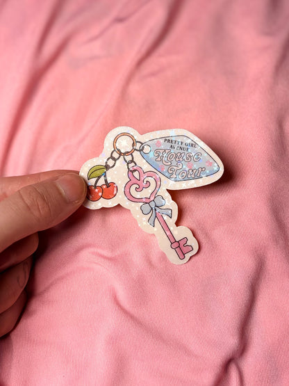 Pretty girl avenue Sticker