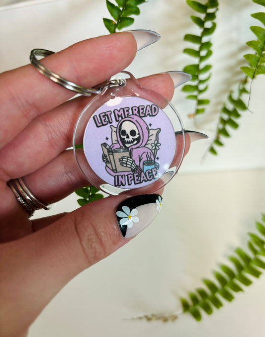 Let me read in peace keychain
