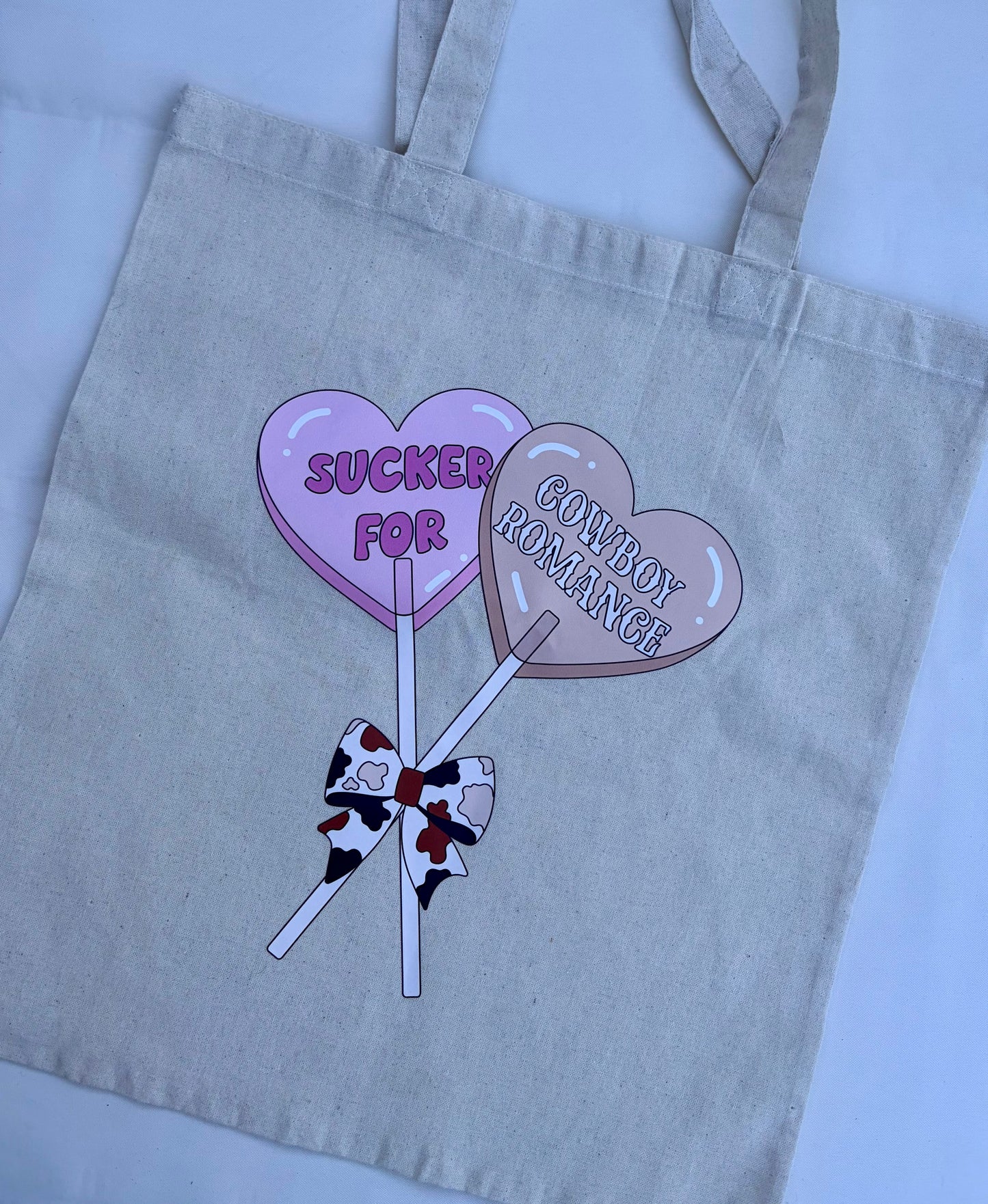 Sucker for Cowboy Romance Natural Cotton Tote Bag
