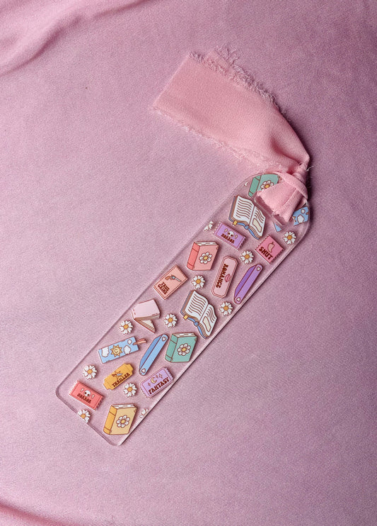 Different genres acrylic bookmark