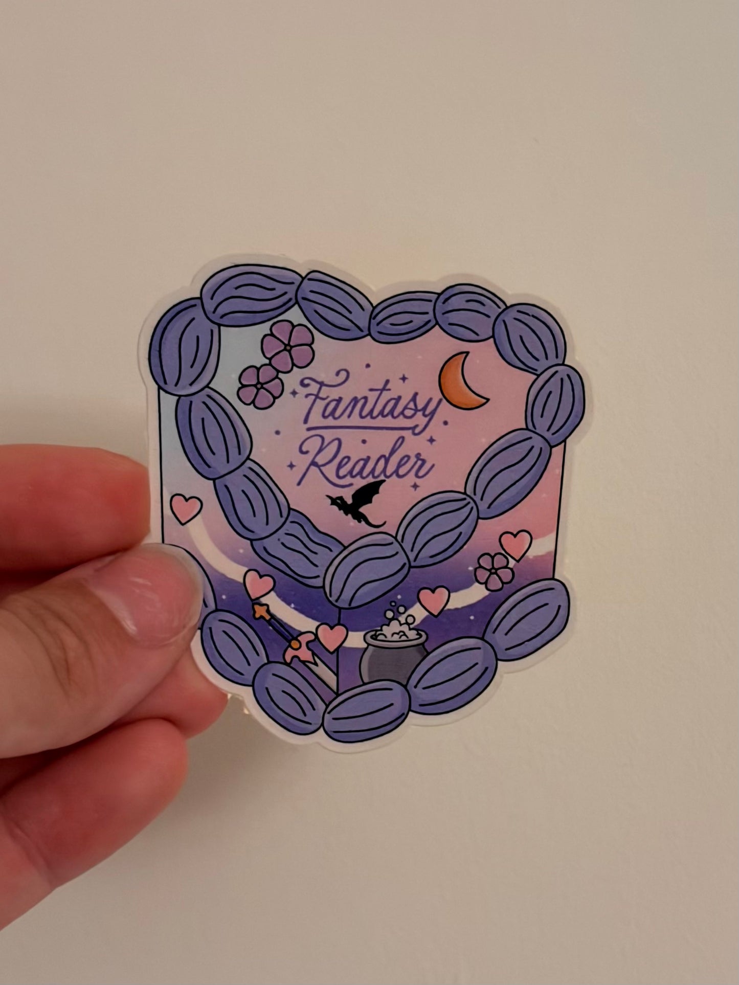 Fantasy cake sticker