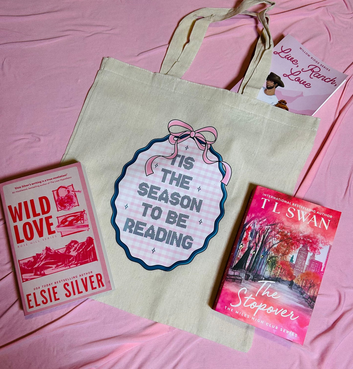 Tis the season Natural cotton tote bag