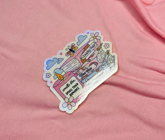 Small Town Romance Holographic Sticker