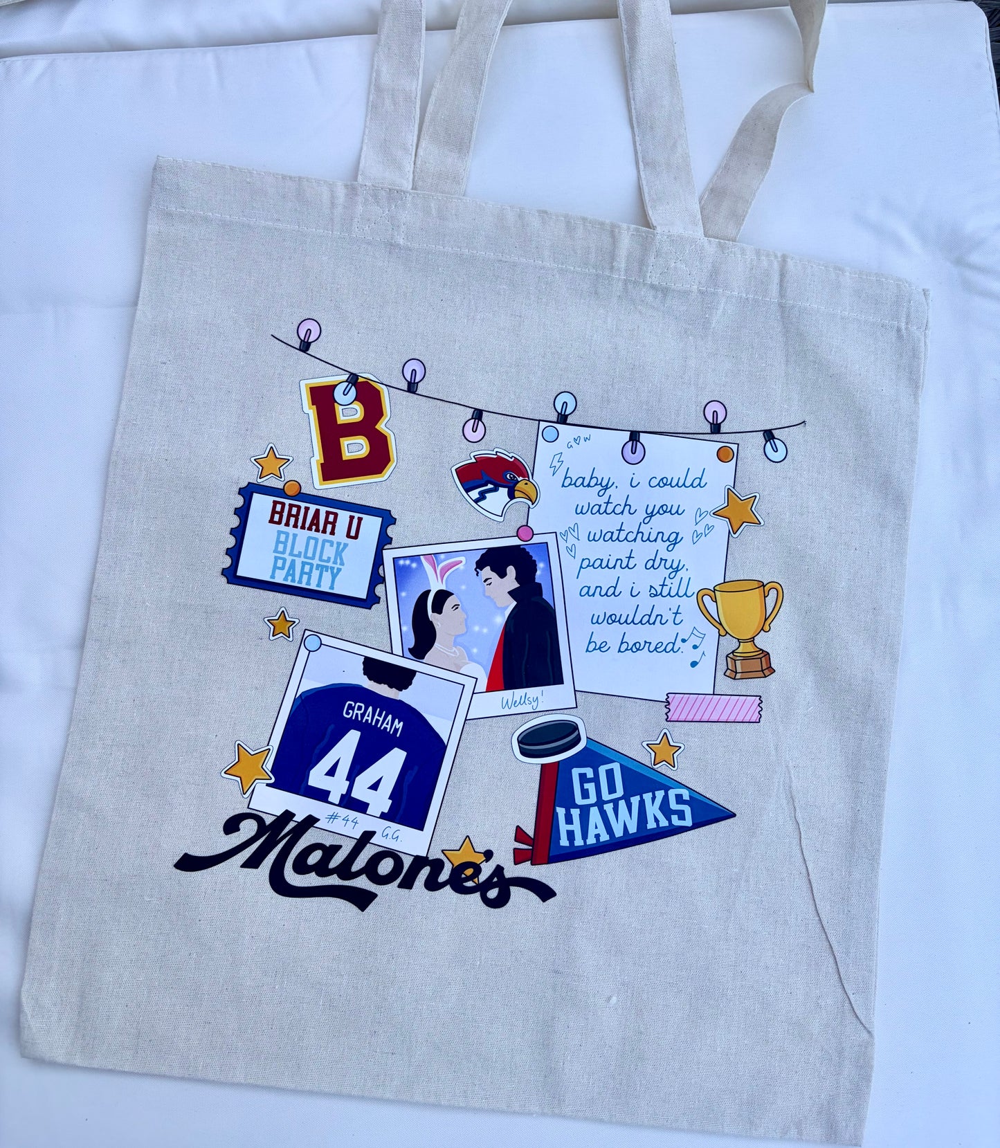 Off Campus Natural Cotton Tote Bag