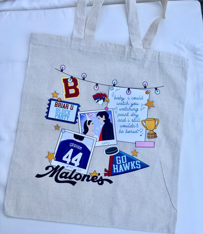 Off Campus Natural Cotton Tote Bag