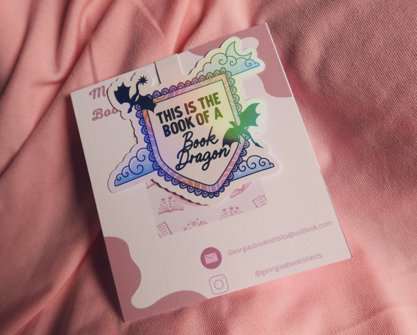 Book dragon holographic Magnetic Bookmark