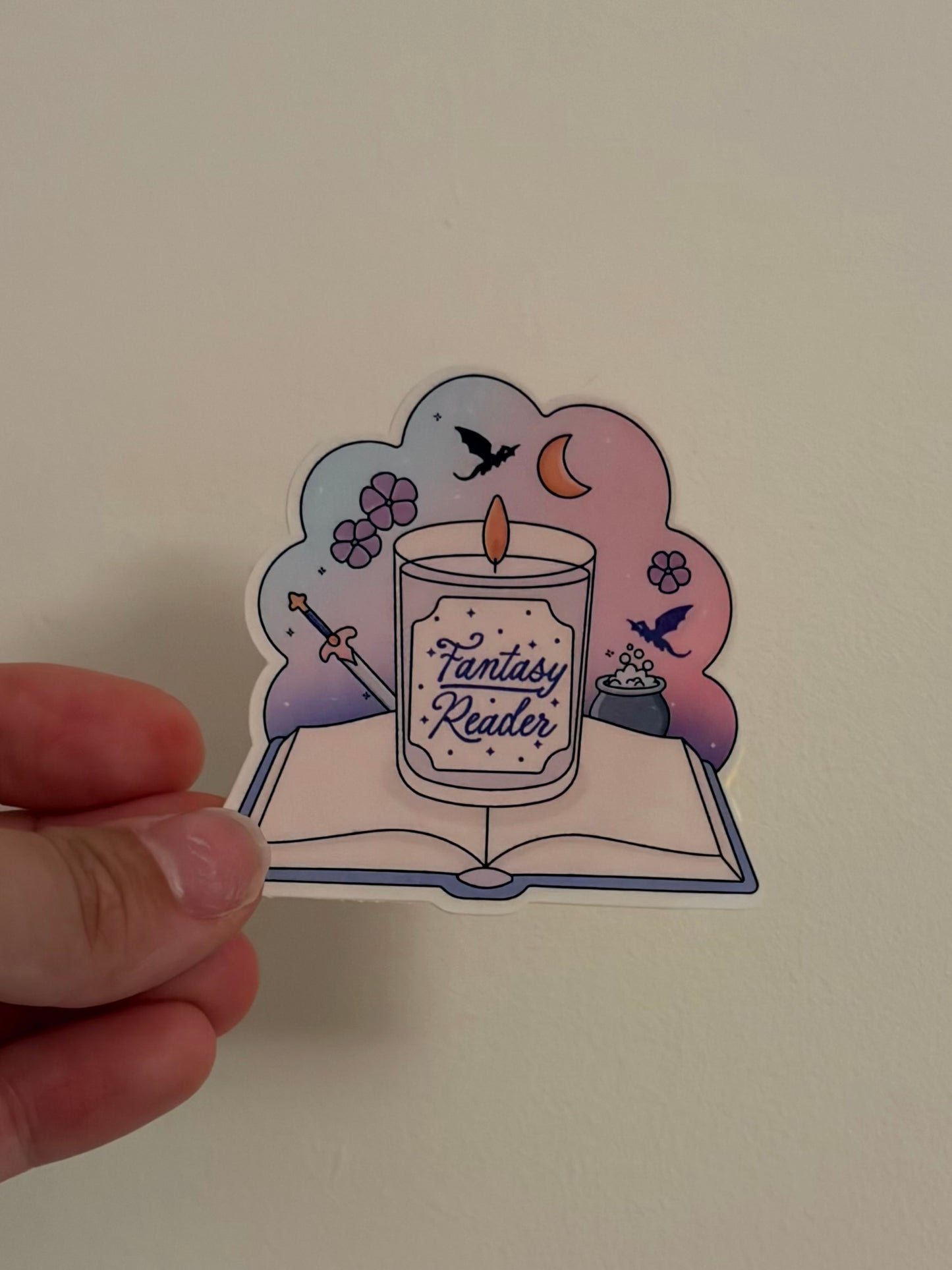 Fantasy Reader Sticker