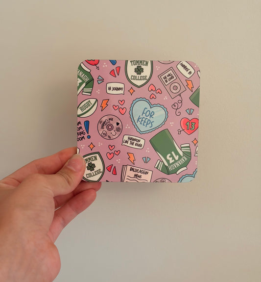 For Keeps coaster