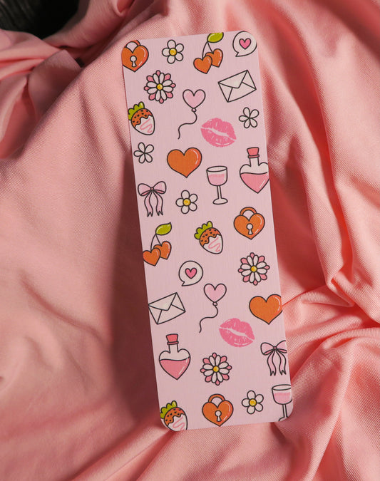 Valentines strawberries Card Bookmark