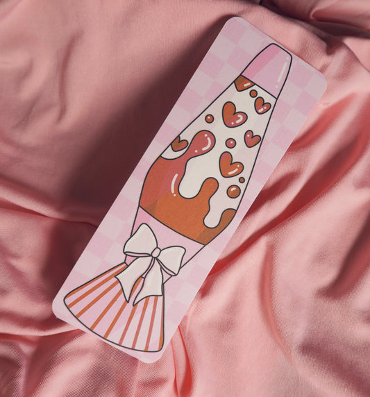 Valentines Lava Lamp Card Bookmark