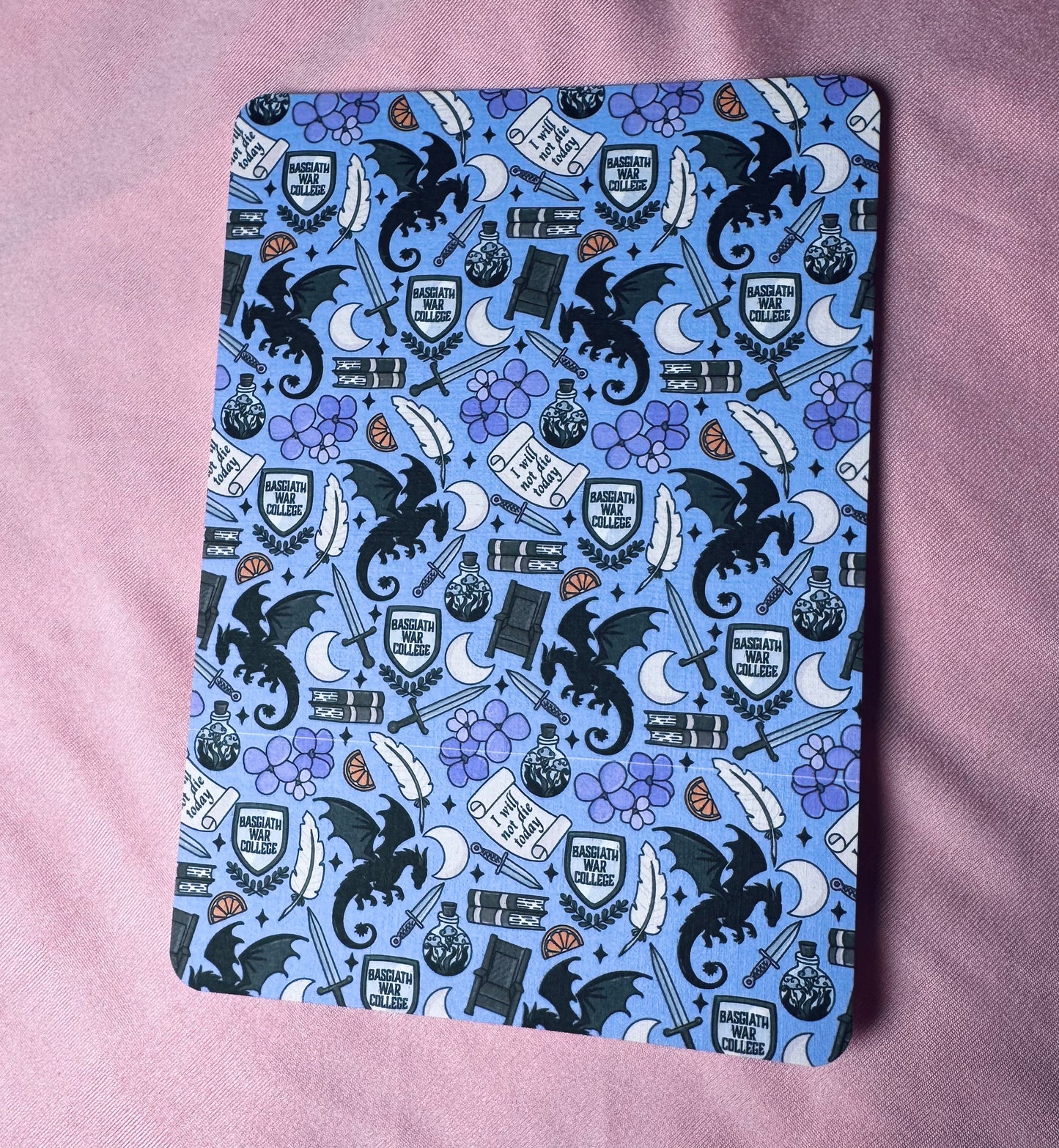 Fourth Wing themed Kindle Insert - E-reader card insert for clear cases