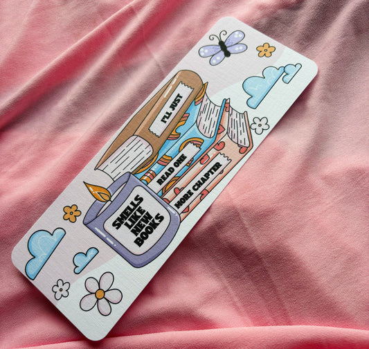 Just one more chapter bookmark | linen card bookmark |