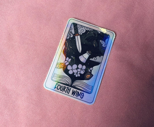 The fourth wing tarot sticker