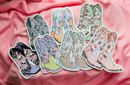 Emo Cowgirl Boot Sticker