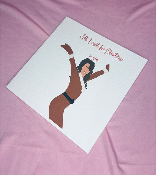 All i want for christmas is you greeting card