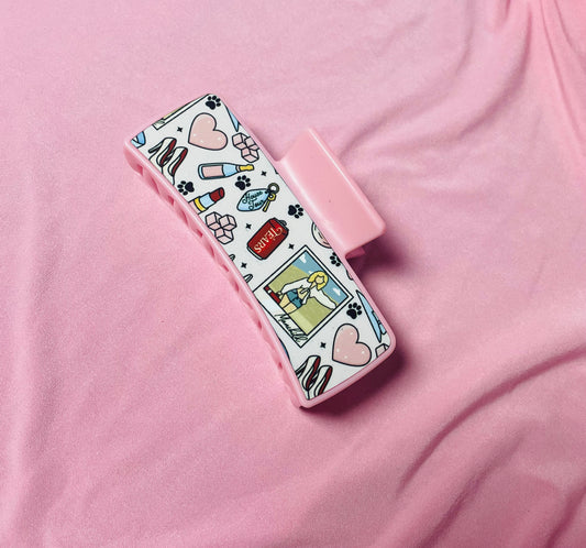 Man’s best friend pink Claw Clip
