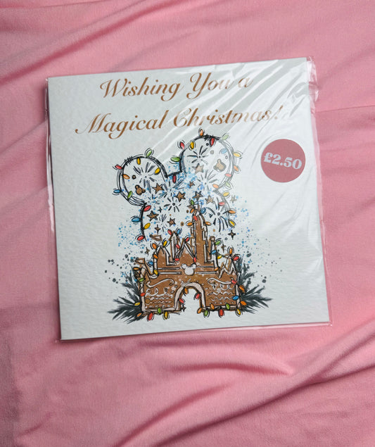 Wishing you a magical Christmas greeting card