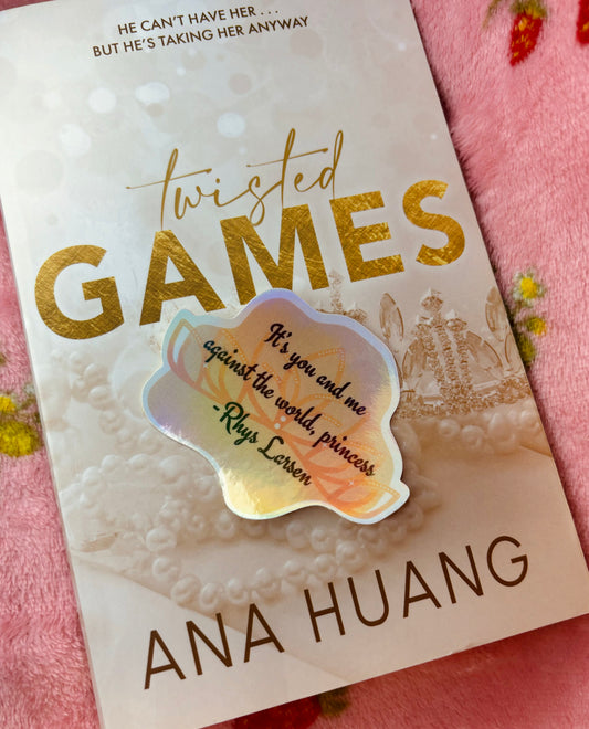 Twisted Games holographic princess sticker