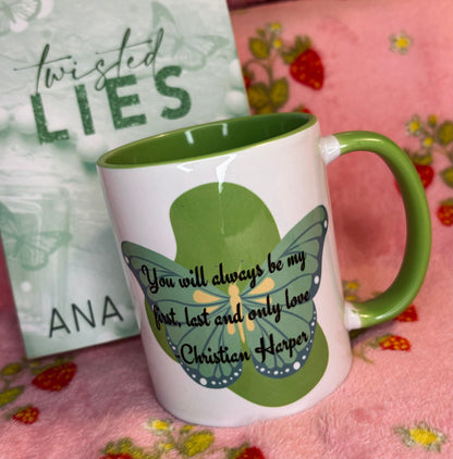 Twisted Lies 11oz Ceramic Green Mug | Christian Harper
