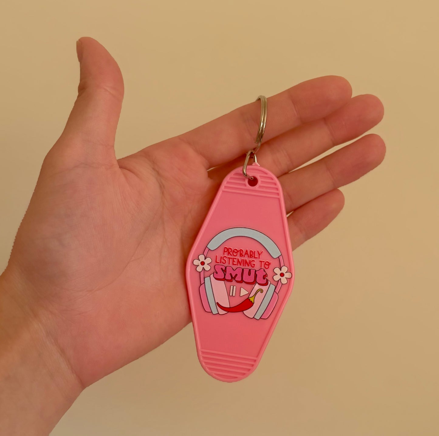 Probably listening to smut keychain