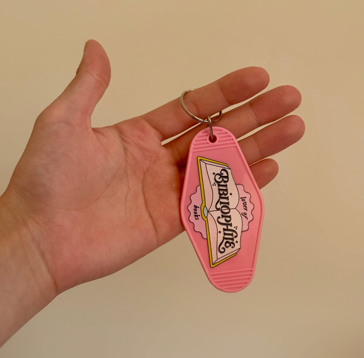 Bibliophile keychain