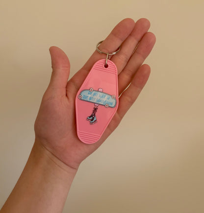 On my way to the boy aquarium keychain