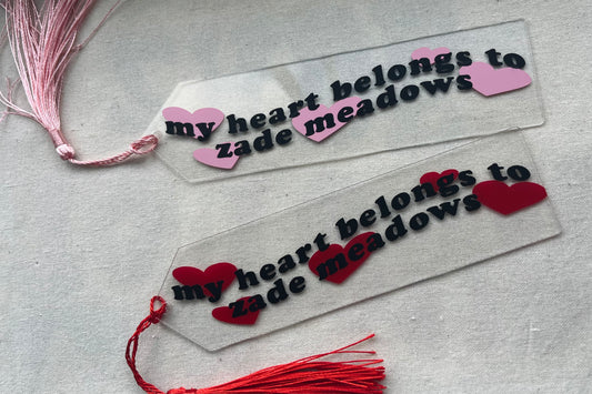 My heart belongs to Zade Meadows bookmark