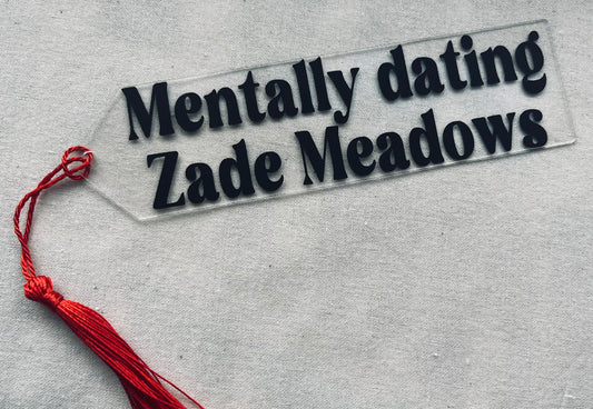 Mentally dating Zade Meadows | Haunting Adeline Bookmark with red tassel