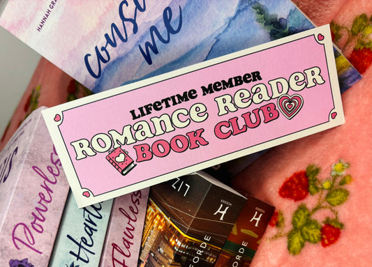 Lifetime Member of the Romance Reader Club | Card Bookmark