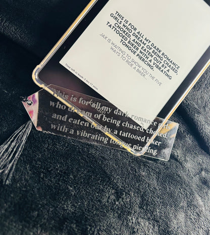 Chaos dedication bookmark