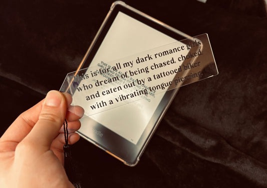 Chaos dedication bookmark