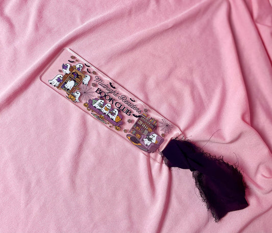 Midnight Readers Book Club Acrylic Bookmark