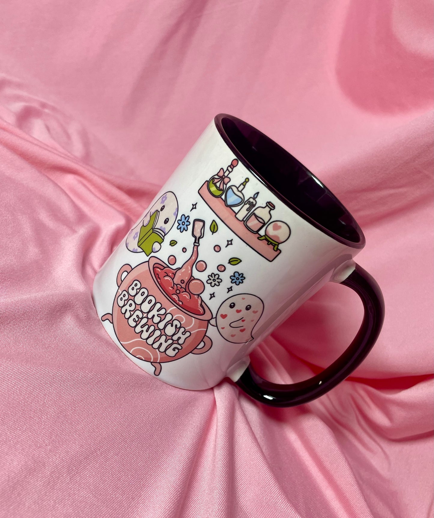 Bookish Brewing black and white mug