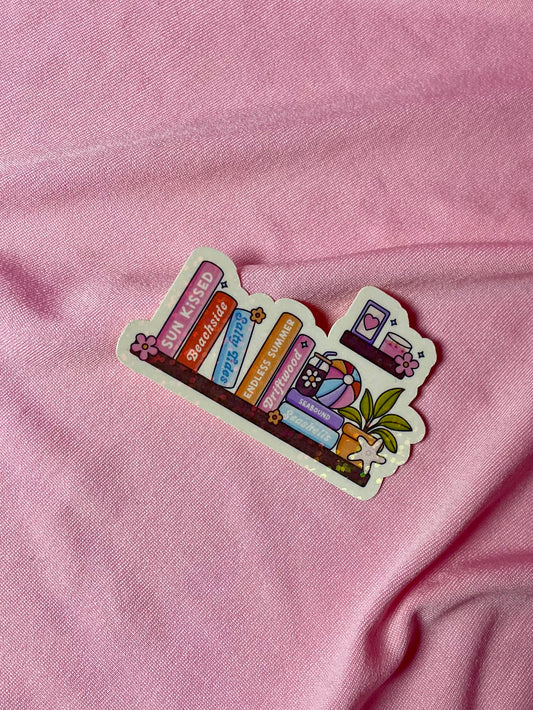Summer Bookshelf Sticker