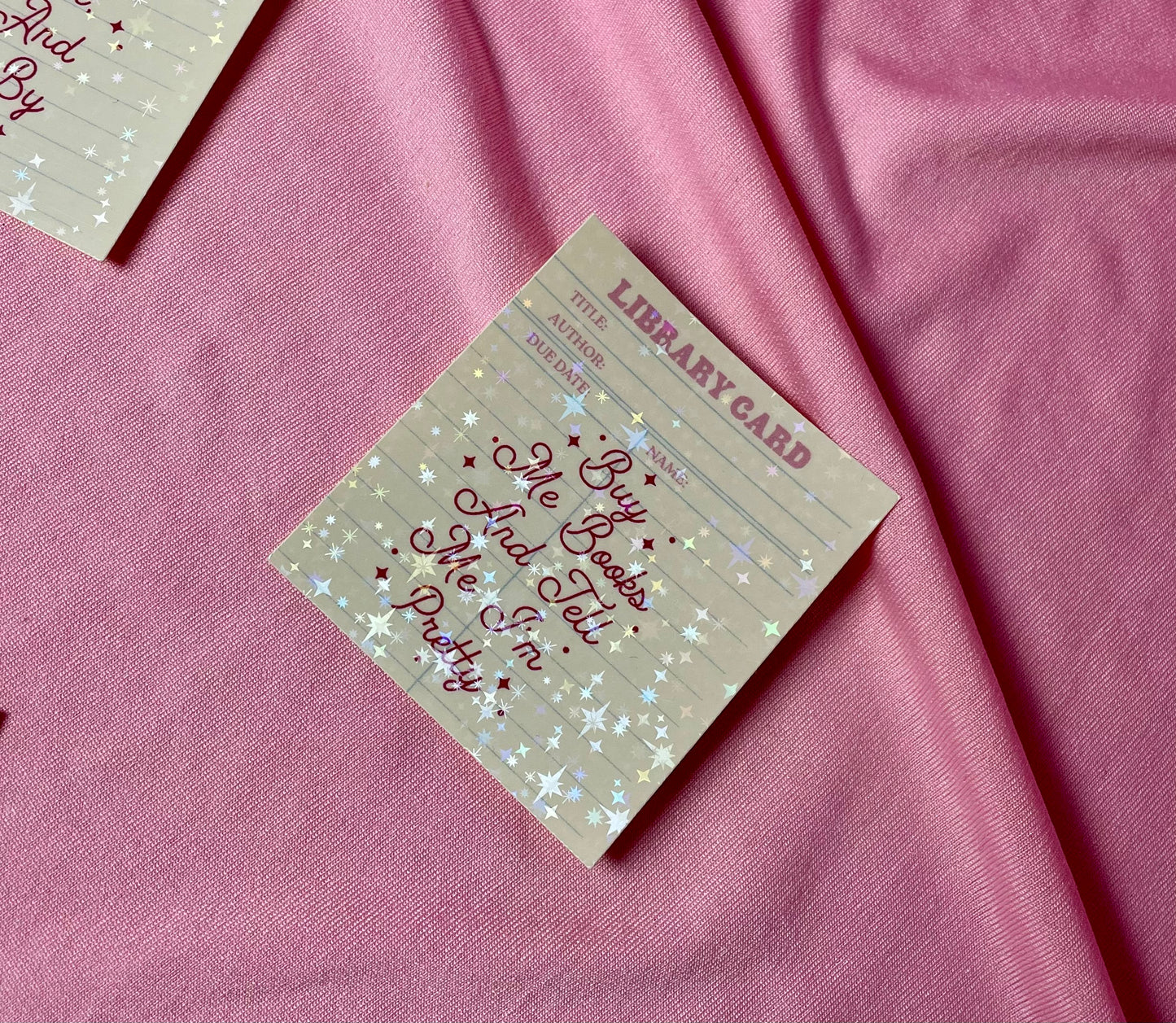 Buy me books Library Card Sticker
