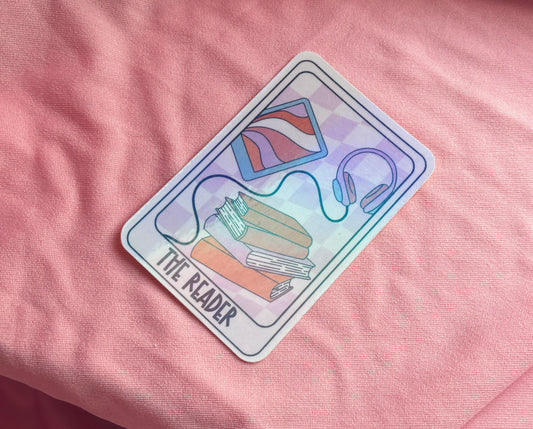 The reader tarot card sticker