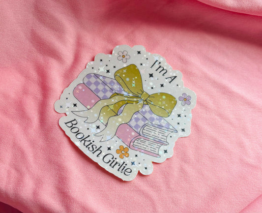 I'm a bookish girlie sticker