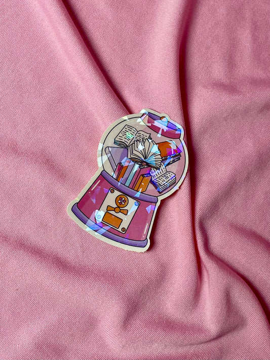 Bookish Gumball Machine Sticker