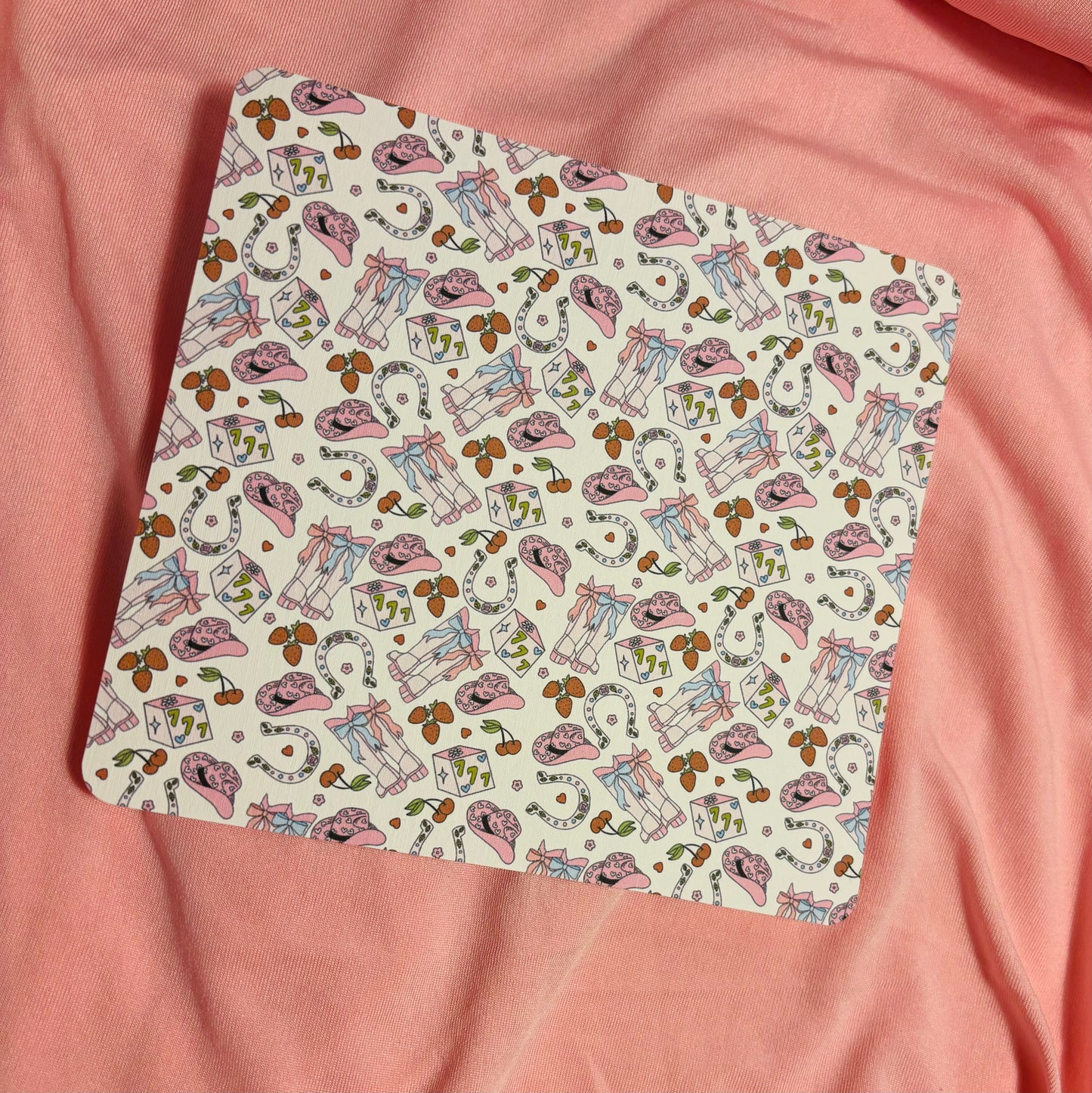 Cowgirl pink Kindle Insert - E-reader card insert for clear cases