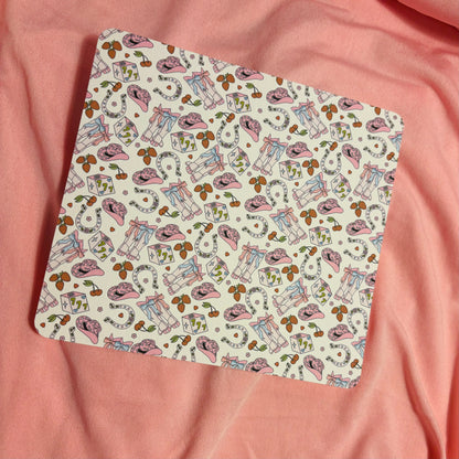 Cowgirl pink Kindle Insert - E-reader card insert for clear cases
