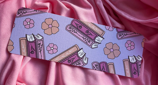 Bookstacks and flowers Card Bookmark