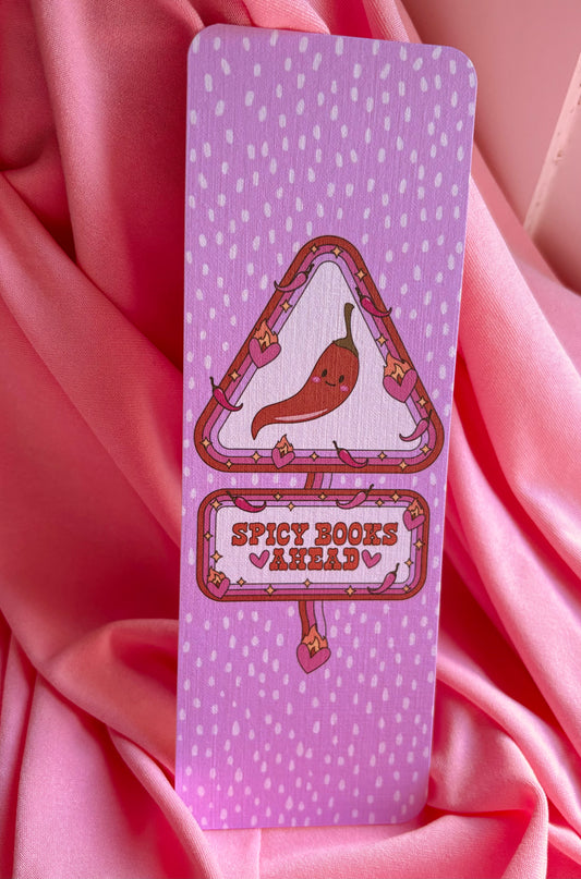Spicy books ahead chilli Card Bookmark