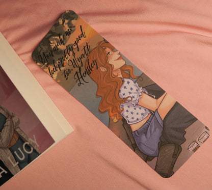 Aurora and Wyatt character art bookmark set