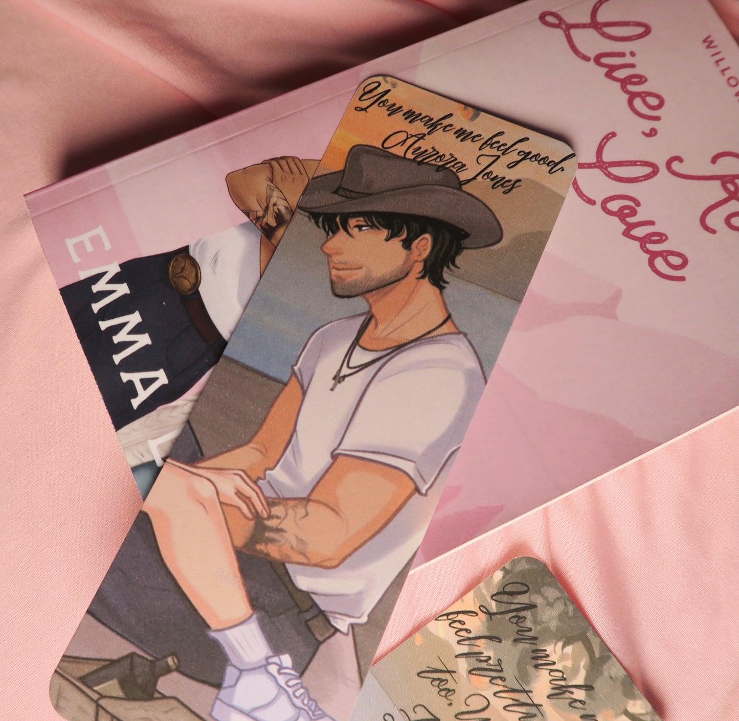 Aurora and Wyatt character art bookmark set