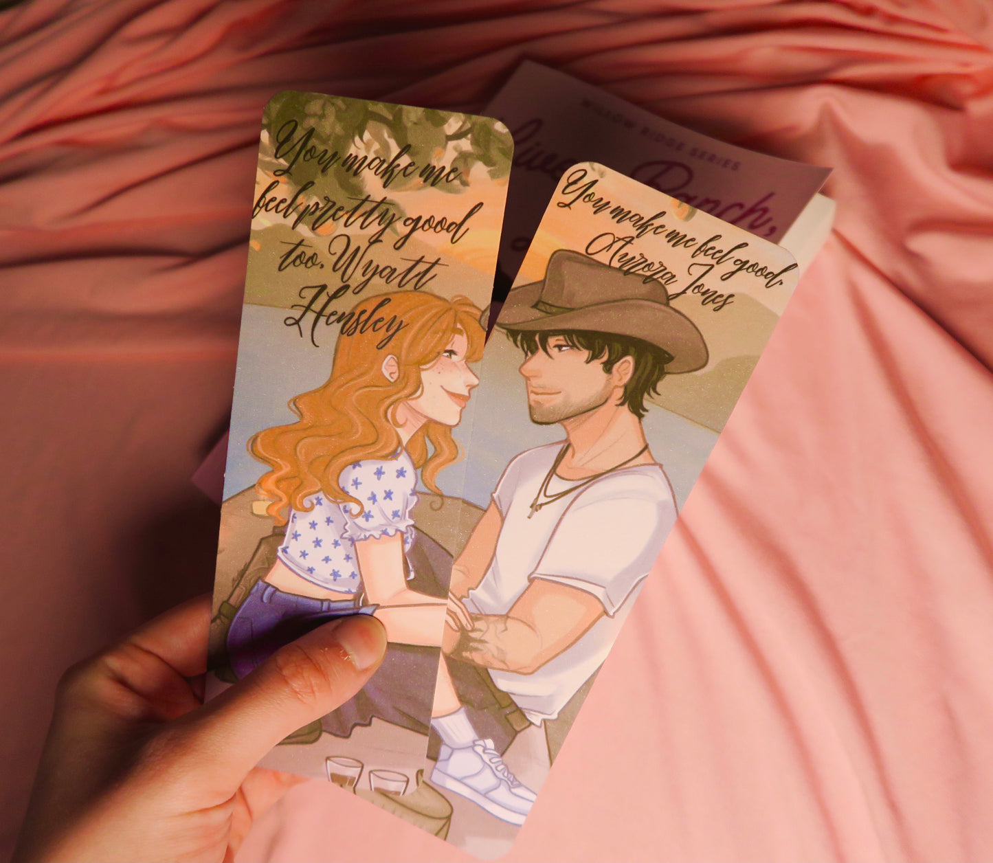 Aurora and Wyatt character art bookmark set